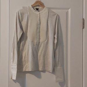 J.crew tuxedo style shirt